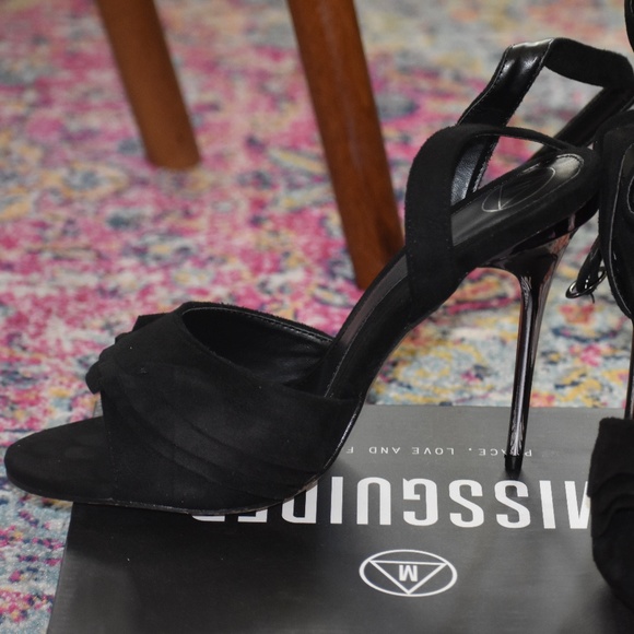 Ruffle Vamp Feature Heeled Sandal - Picture 1 of 3